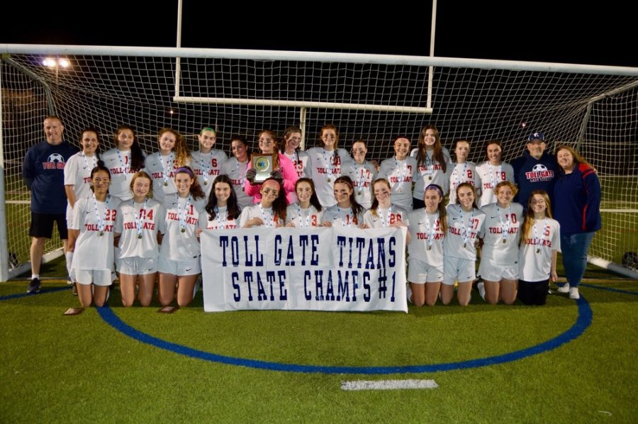 Lady Titan's Win State Soccer Crown!